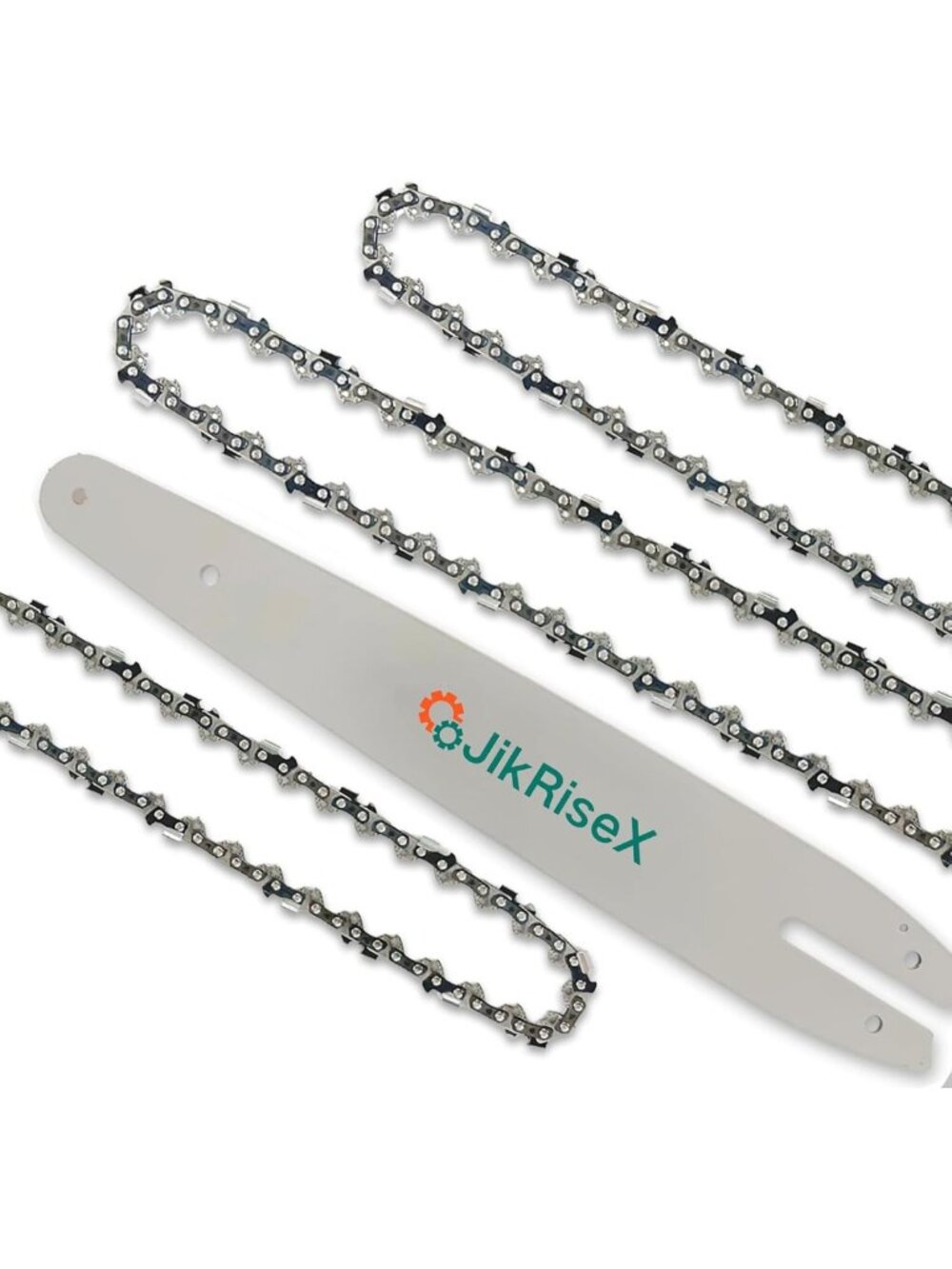 12" Chainsaw Chain & Guide Bar Replacement - 3 Chains + 1 Bar, 1/4" Pitch, .043